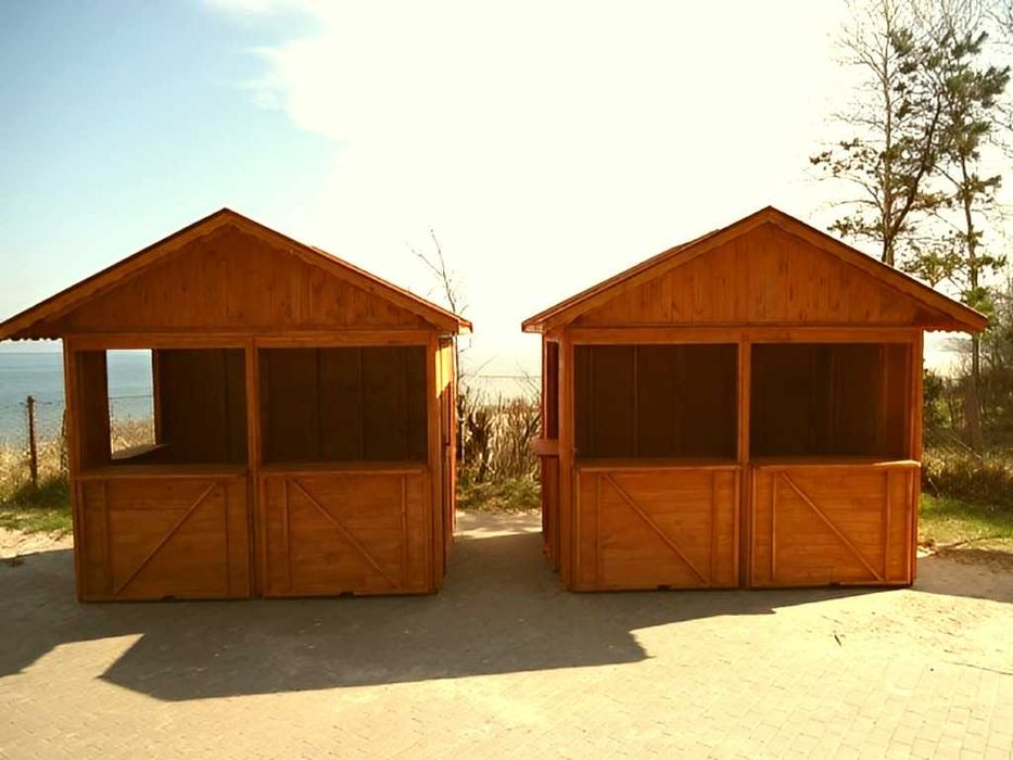 DOMEK HANDLOWY 3 Drewniany Pawilon Wystawowy Jarmark PRODUCENT C1