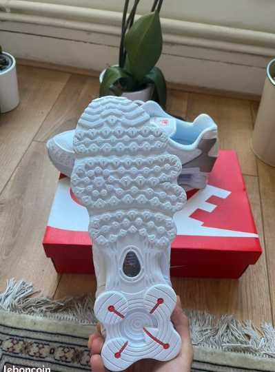 Buty-Trampk Nike Shox TL White Metallic Silver Max Orange R.37.5