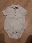 Eleganckie body z muchą dla chlopca r. 68