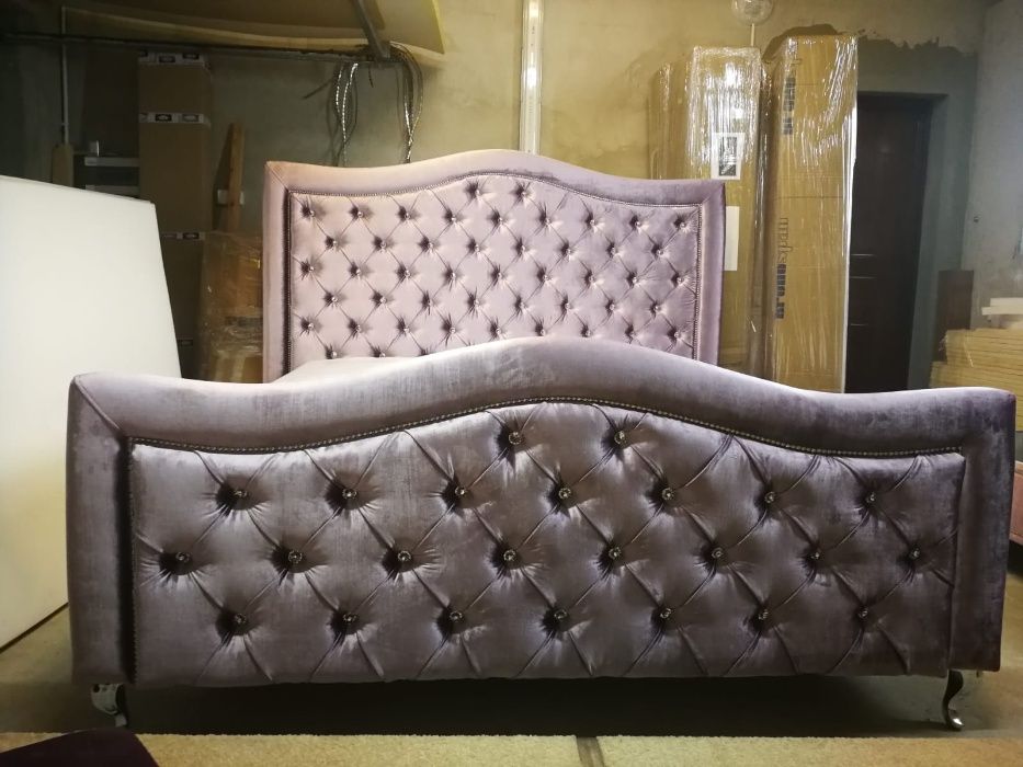 Łóżko sypialniane, tapicerowane GREY DELUX - wyjątkowe, eleganckie