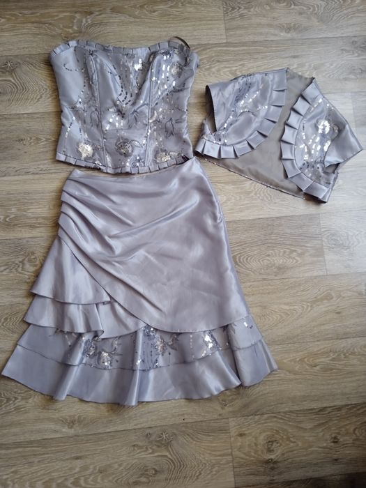 Komplet M spódnica gorset bolerko