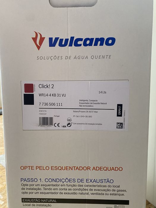 Esquentador Vulcano WR14-4 KB