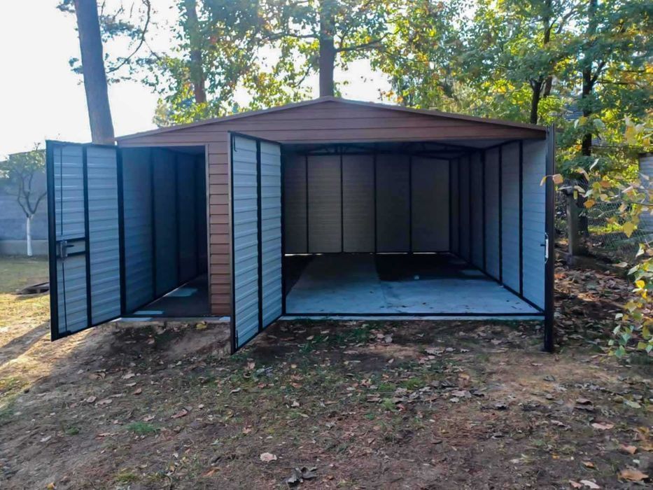 Garaże blaszane Garaż Ocynk Profil zamknięty Producent | Każdy wymiar