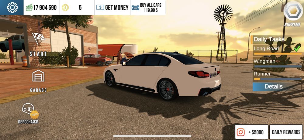 BMW M5 cs 2022 (car parking)