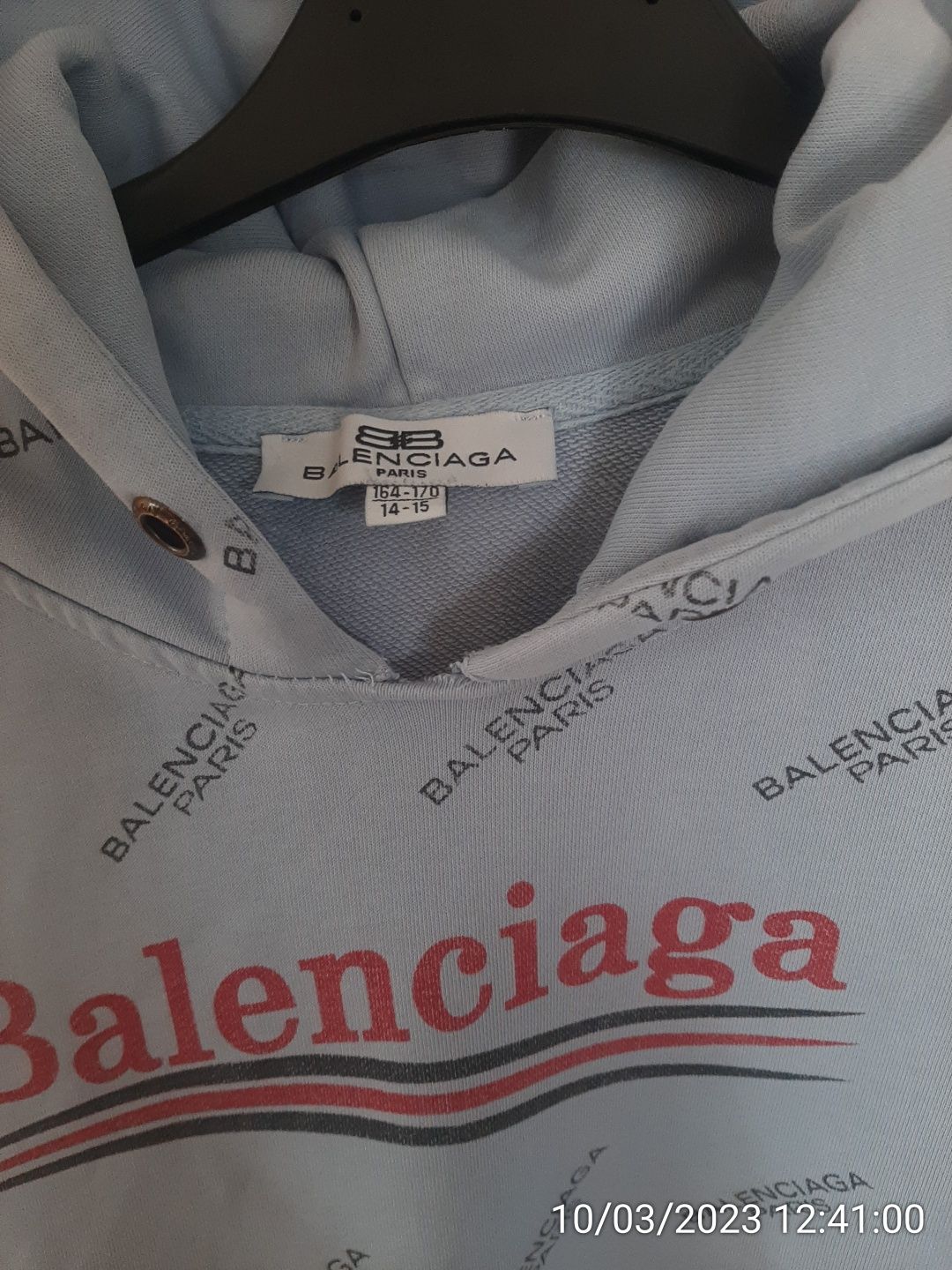 Balenciaga bluza niebieska