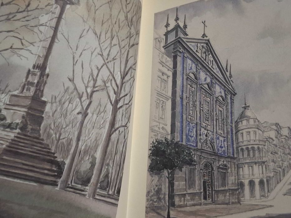 Livro Espirito do Porto Aguarelas