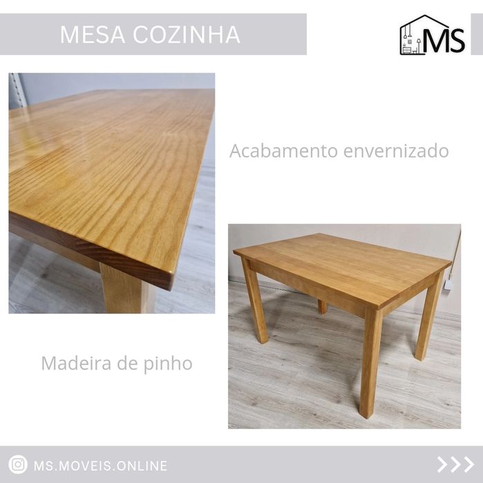 Mesa de Cozinha em Pinho - NOVA Várias medidas disponíveis