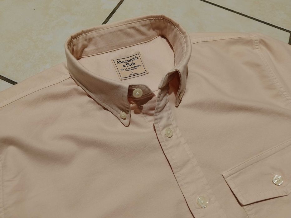 ABERCROMBIE & FITCH USA - NOWA! z LOGO Koszula Męska rozmiar L
