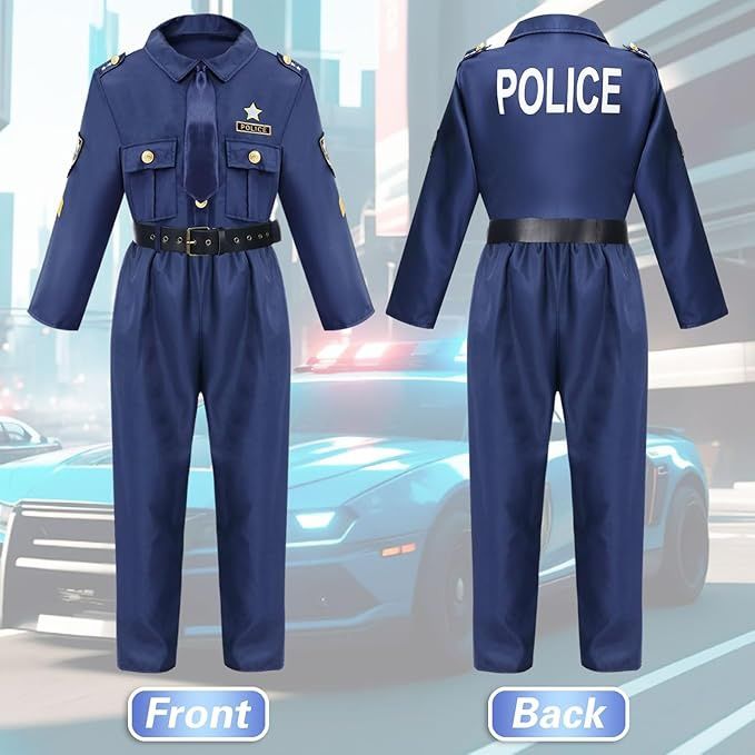 Karnawałowy Kostium Policjanta Dla Dzieci Roz. XL