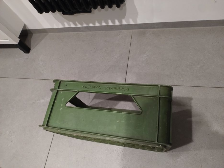 Stara skrzynka na butelki PRL przemysł piwowarski