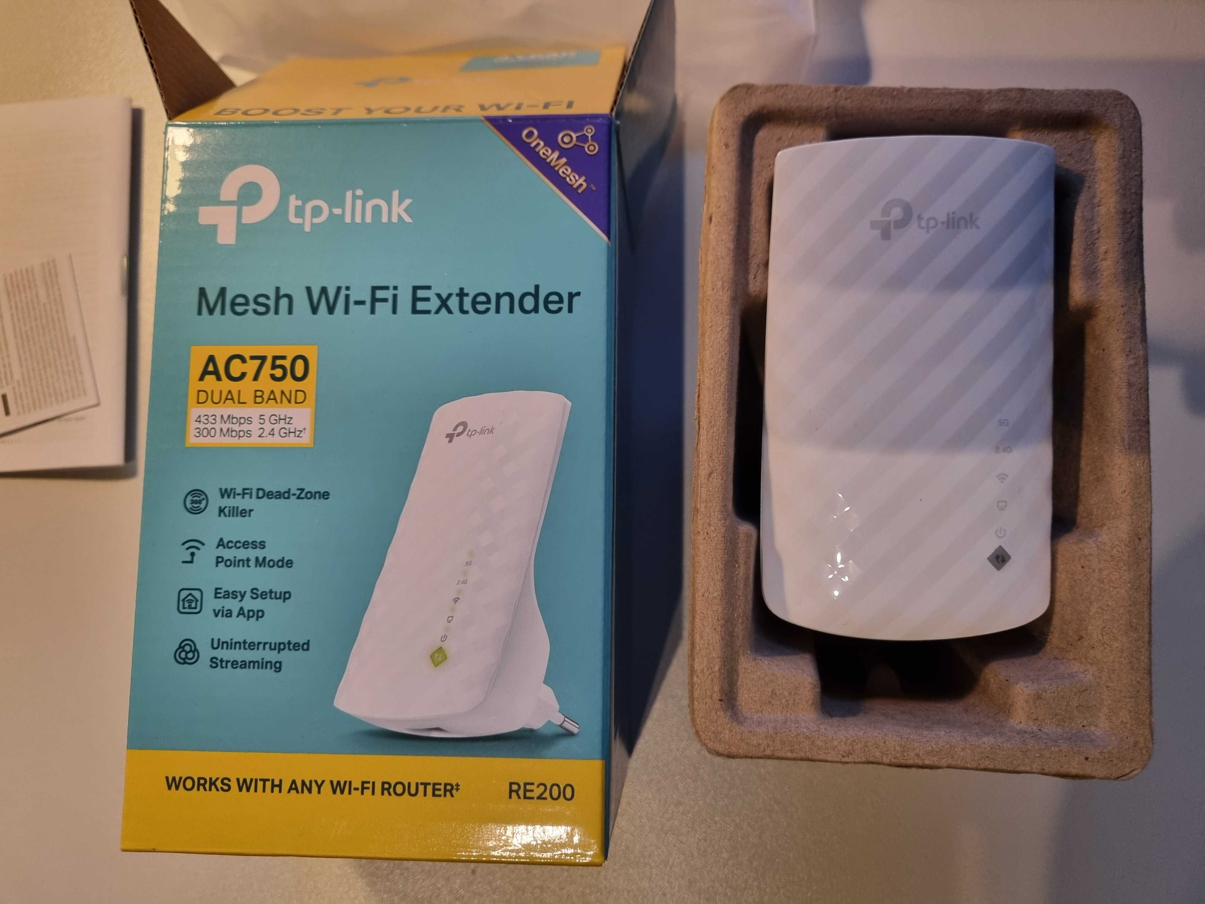 Wzmacniacz sygnału, repeater TP-LINK RE200 AC750 Dual Band