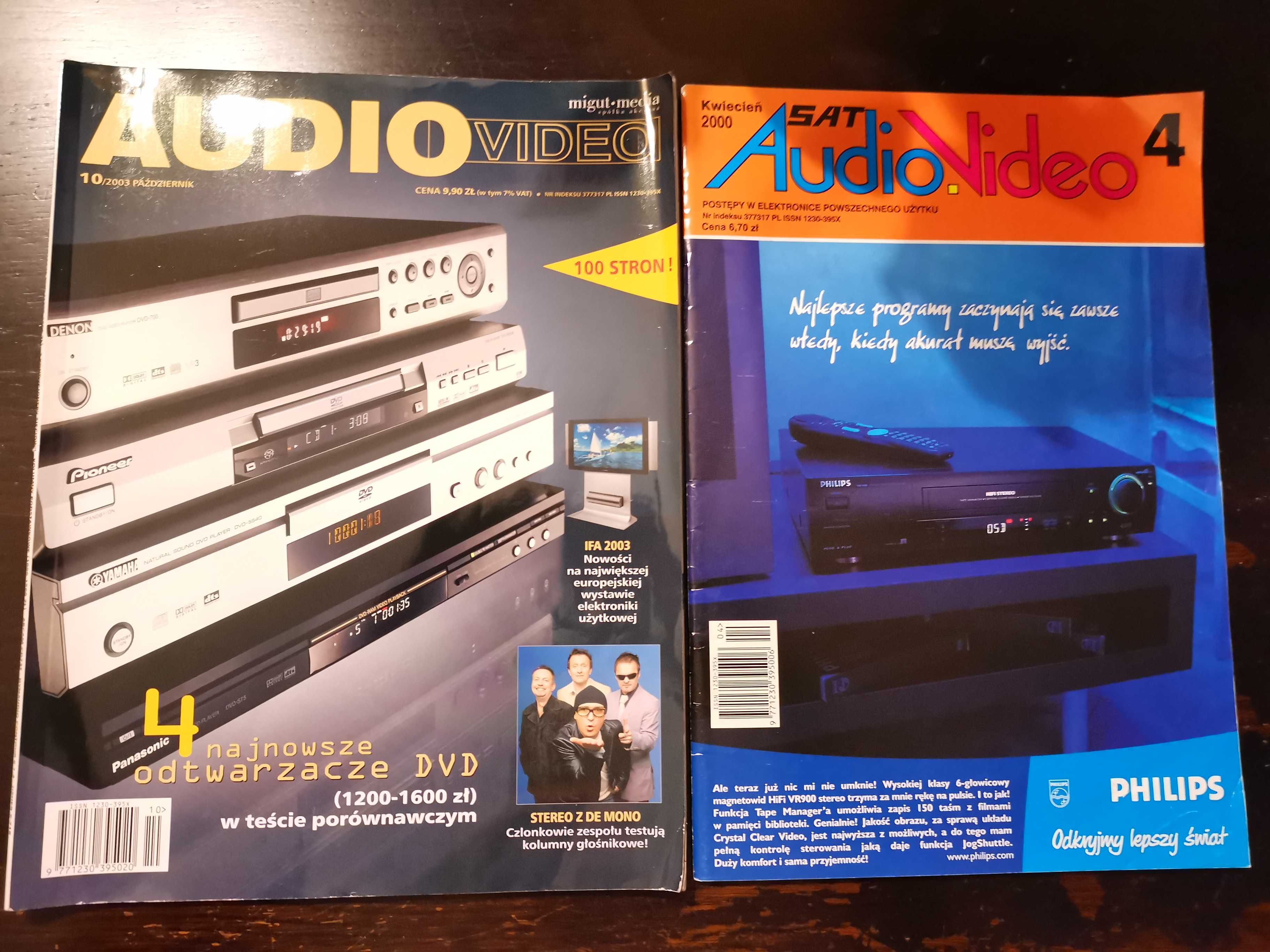 Gazeta czasopismo audio HI-FI i Muzyka 2001  Audio-Video 15 sztuk