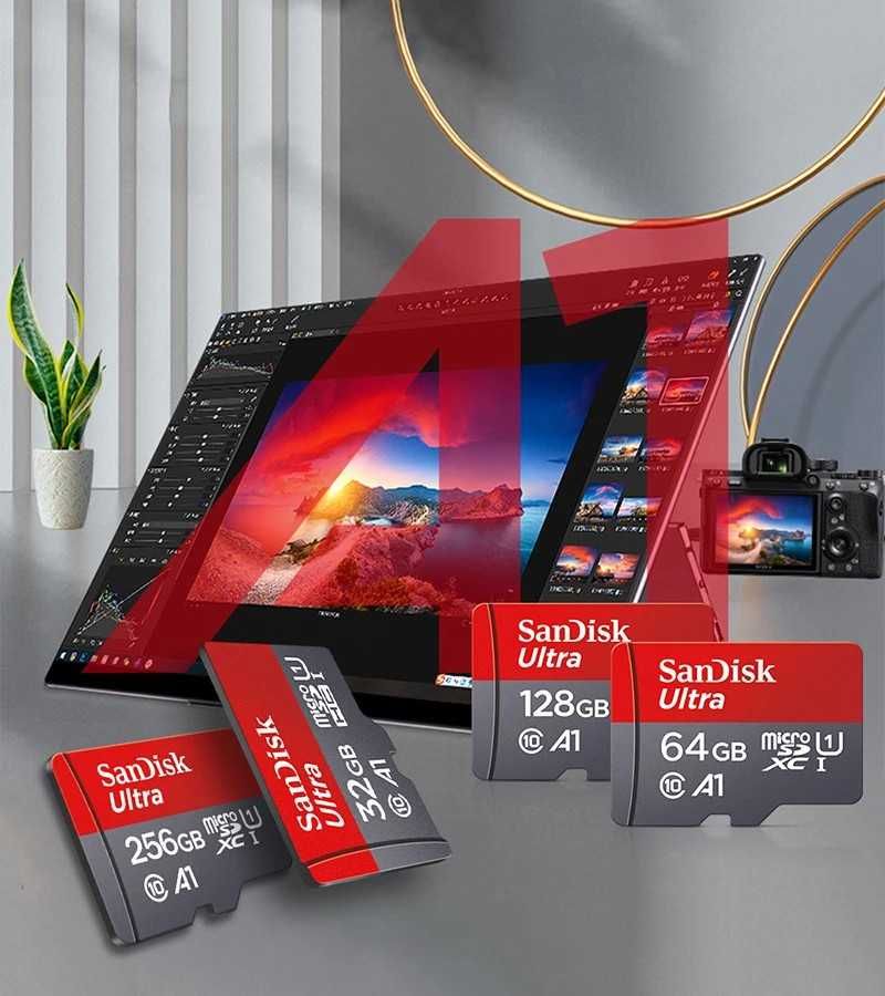 Карта памяти 128 ГБ GB MicroSD SanDisk Class 10 ОРИГИНАЛ флешка микро