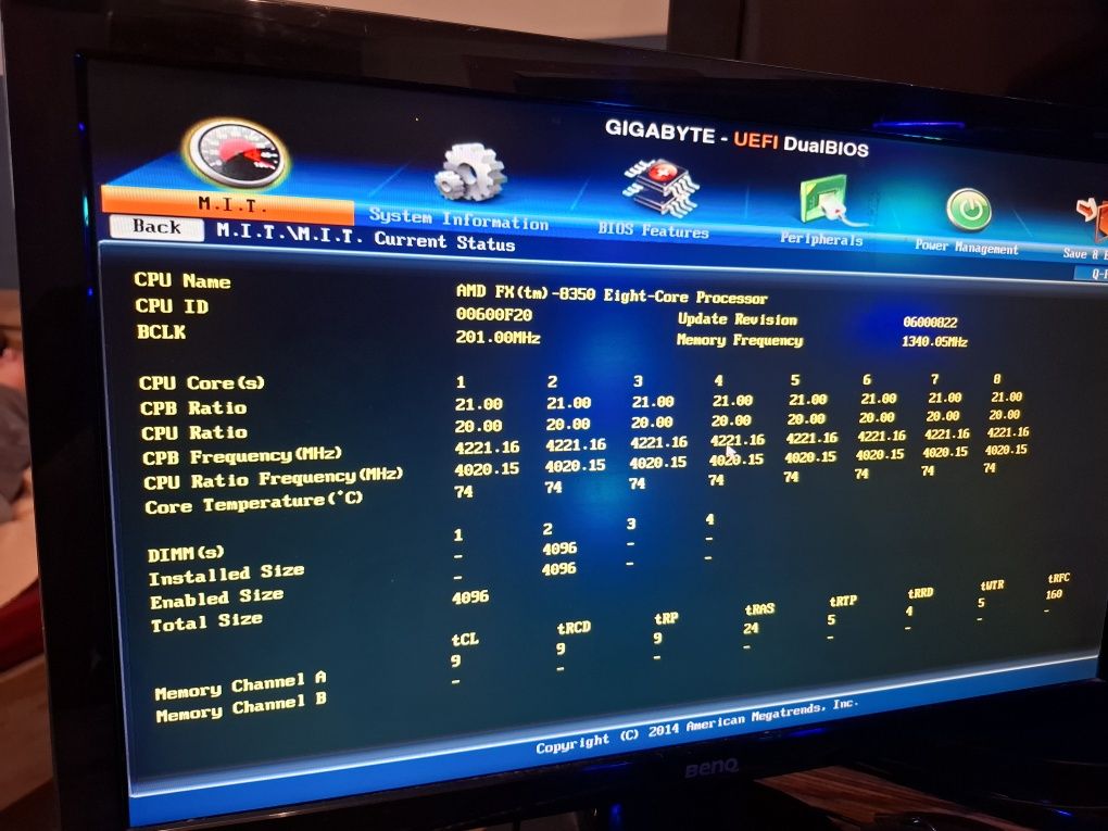 Gigabyte 970 gaming G1 + AMD FX 8350 4.2GHz