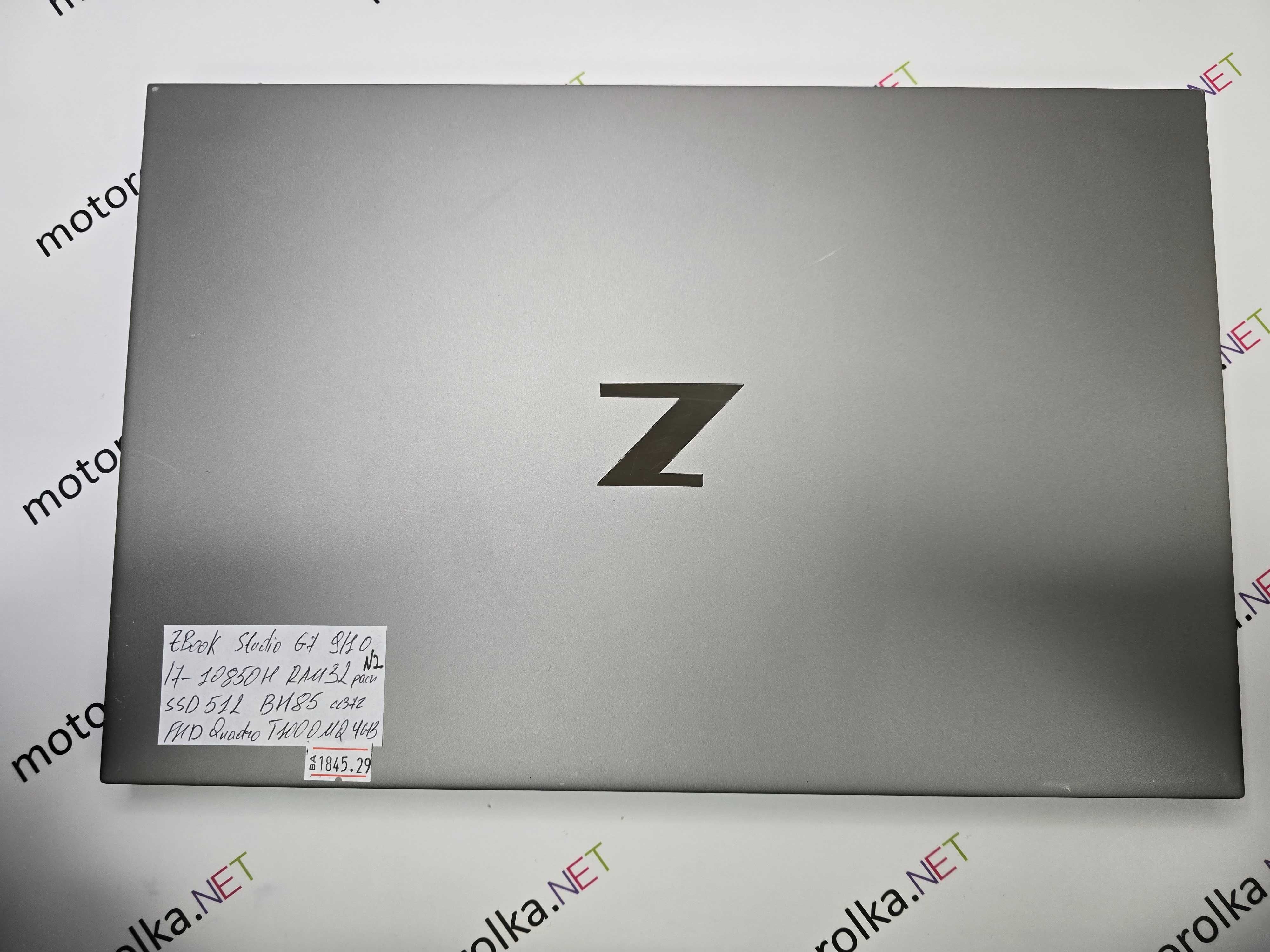 HP Zbook studio G7 15/i7-10850H/32 RAM/512 SSD/Quadro T1000 4gb №2
