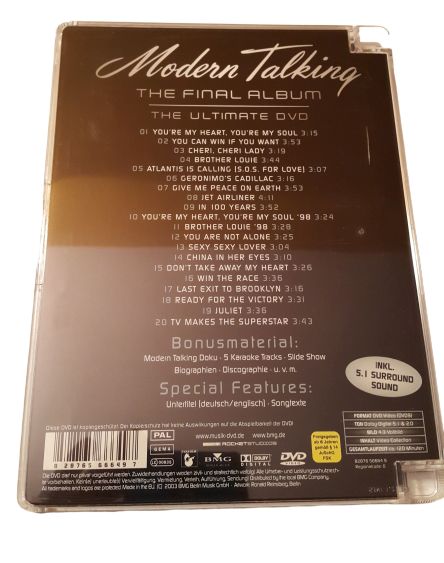 Modern Talking ‎– The Final Album - The Ultimate DVD UNIKAT !