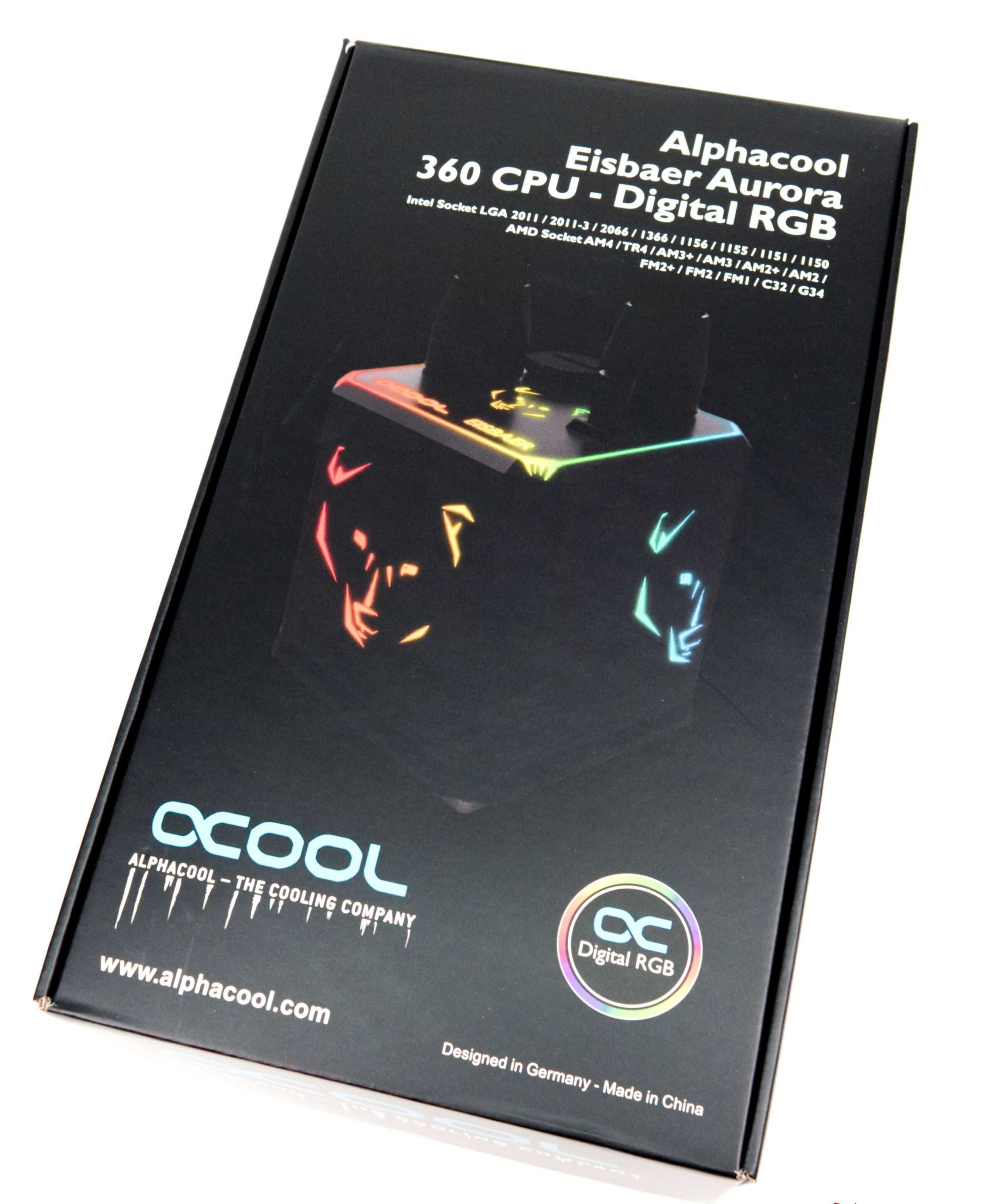 NOWE Alphacool Eisbaer Aurora 360 RGB Chłodzenie Wodne AIO MIEDZIANE