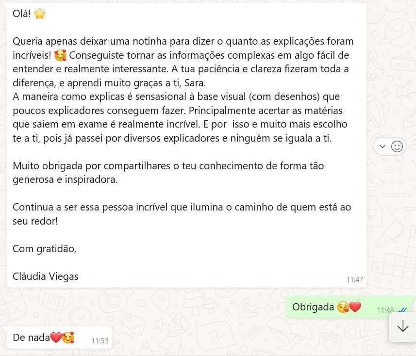 Explicações Biologia e Geologia