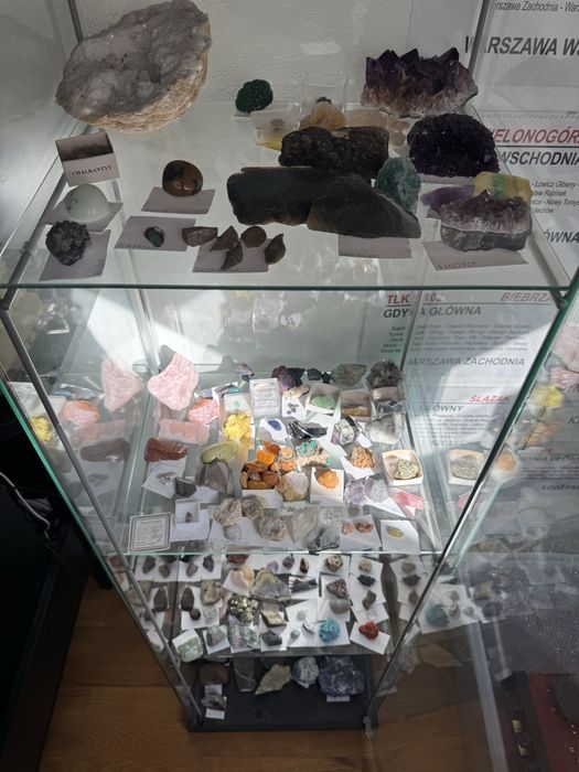 Kryształy minerały skamieniałosci kolekcja