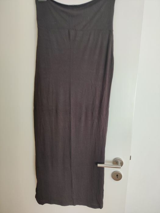 Saia comprida preta maternidade, Prenatal, 40