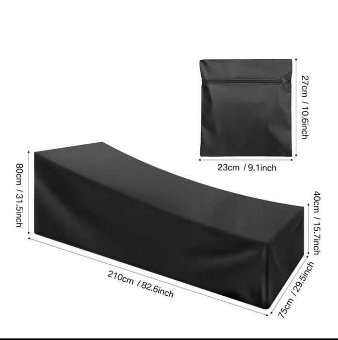 Capa protetora espreguiçadeira jardim