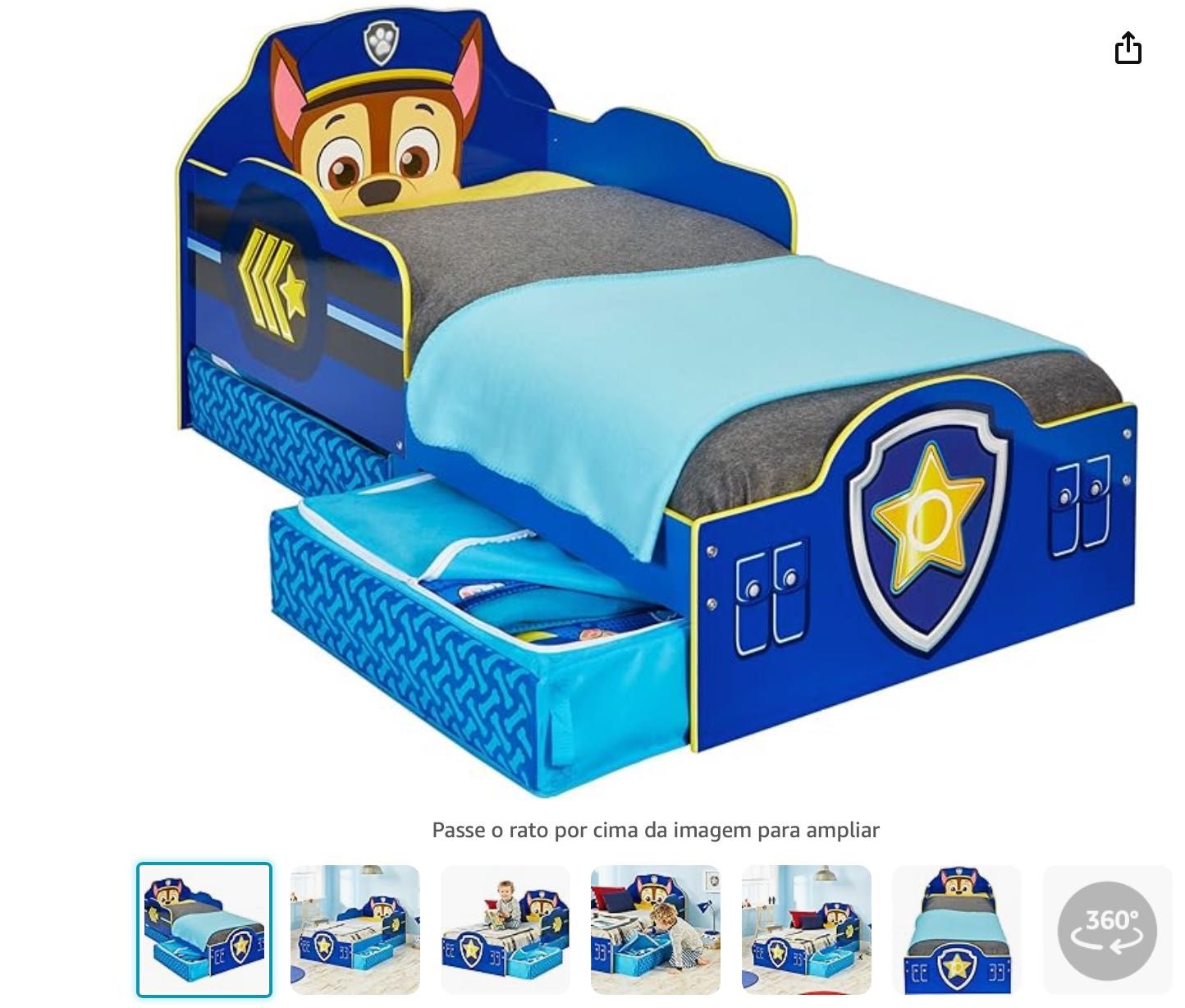 Cama infantil patrulha pata