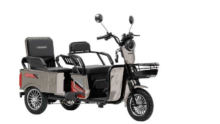 Електроцикл 3-колісний Crosser Transit TR-5 800W 72V/20Ah колеса 10*3