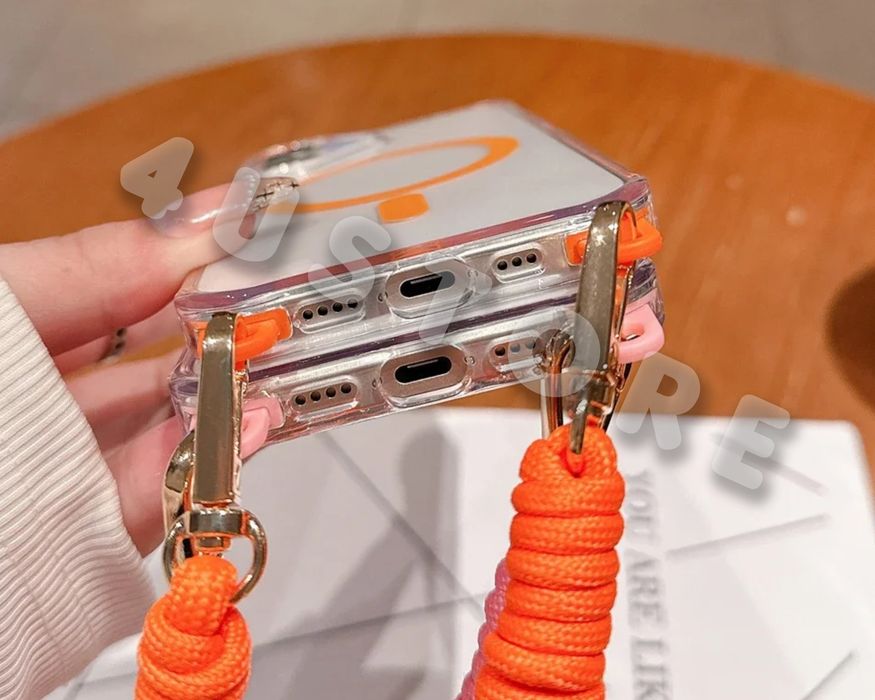 Чехол Crossbody Magsafe на iPhone 16 со шнурком с ремешком чохол