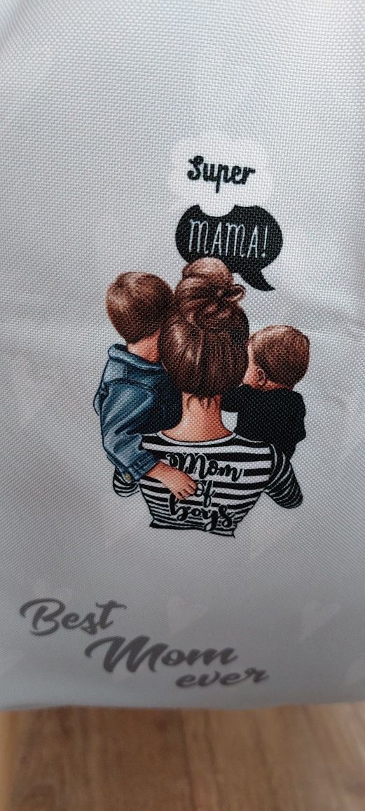 Prezent na Dzień Matki/ Dzień Mamy/ Worko-plecak mama dwóch chłopców