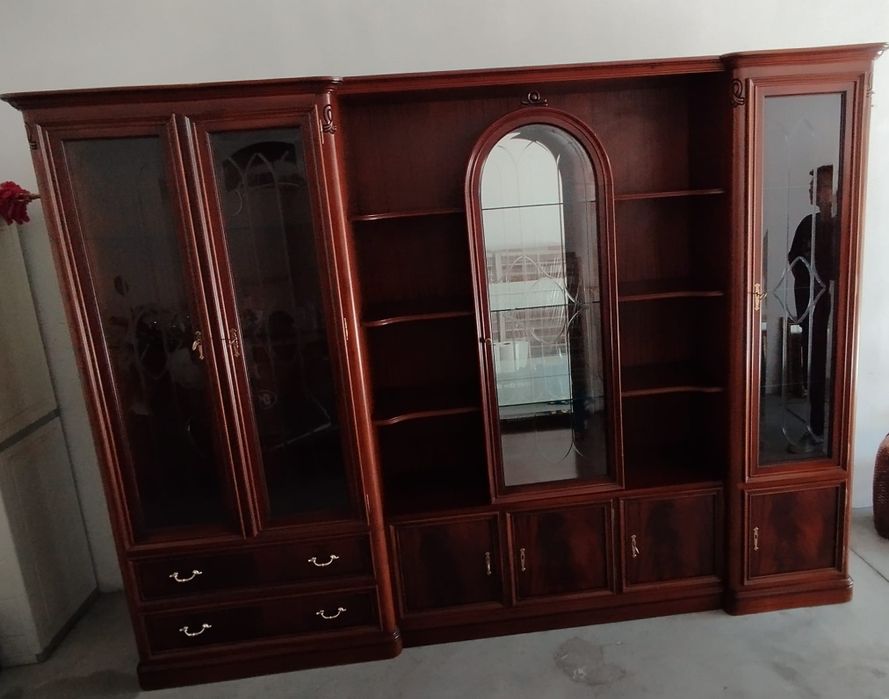 Móvel sala mogno + móvel hall mogno