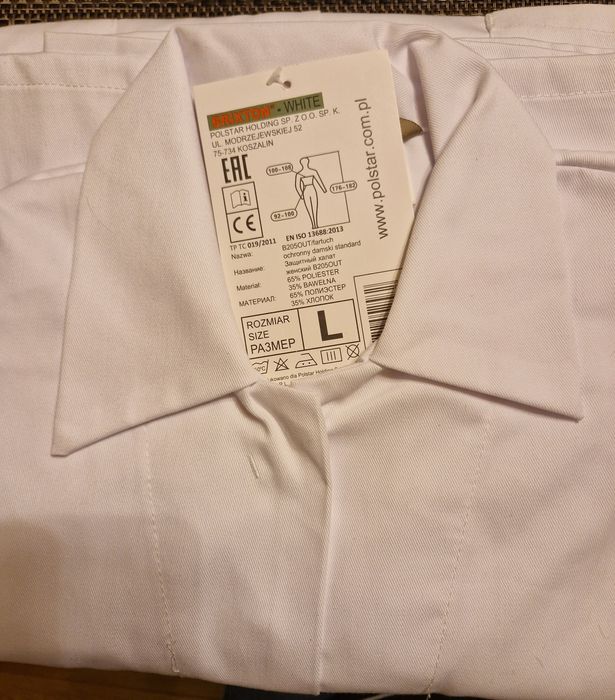 Fartuch laboratoryjny, medyczny L