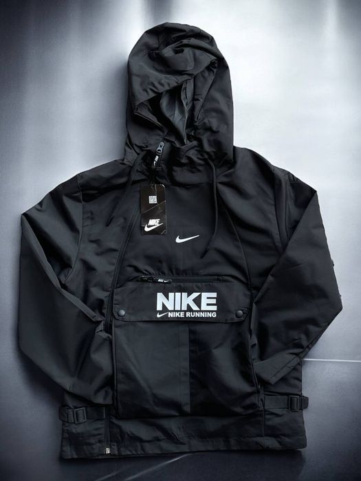 Nike Running Black | Вітровка чоловіча | Premium якість | Туреччина