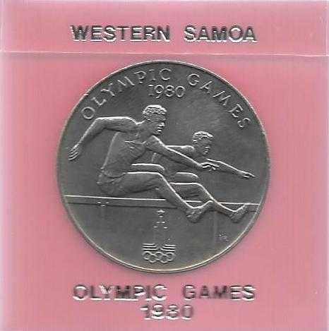 Moedas - - - Samoa - - - "Jogos Olímpicos de 1980"