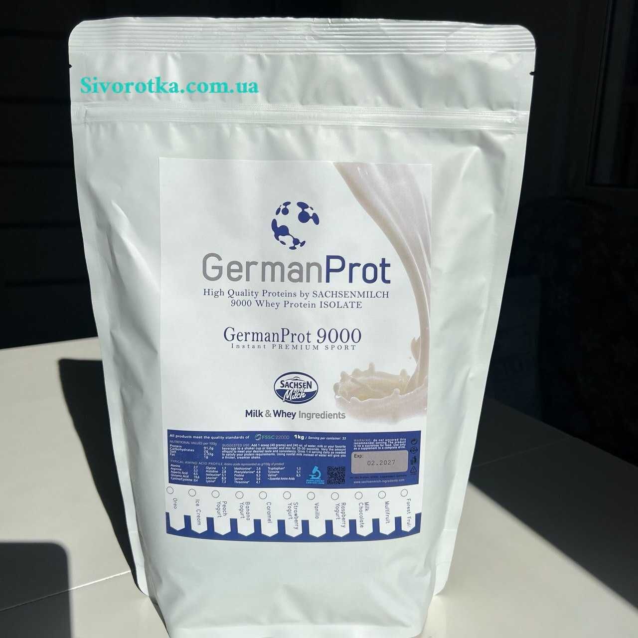 Сивороточний протеїн ізолят, протеин изолят GermanProt 9000 1 kg!