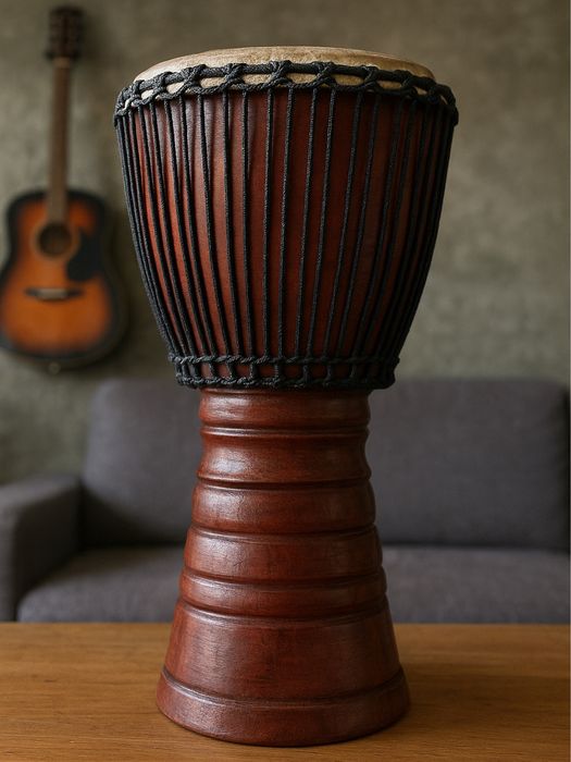 Djembe dębowe. Bęben afrykański.