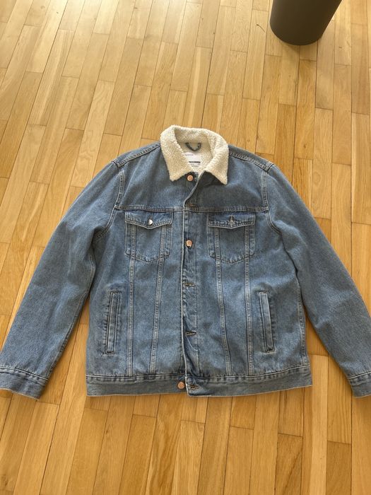 Kurka jeansowa z futerkiem rozmiar L