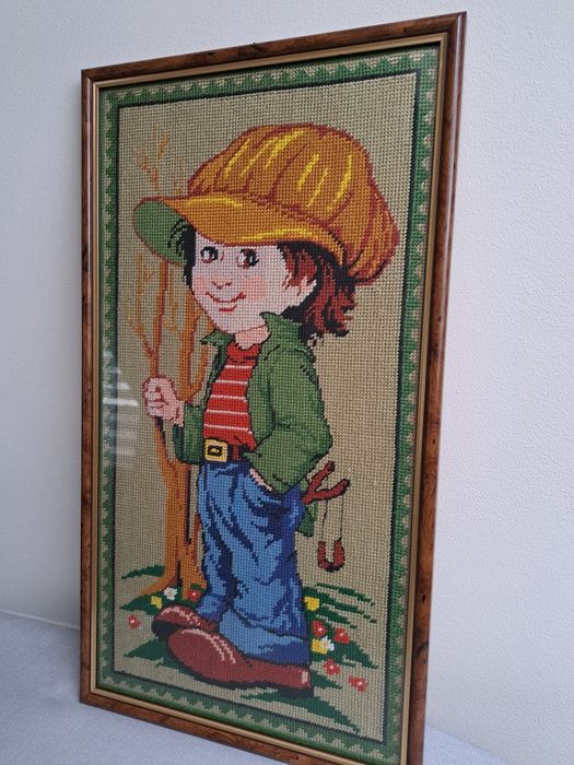 Obraz obrazek w ramie haft krzyżykowy