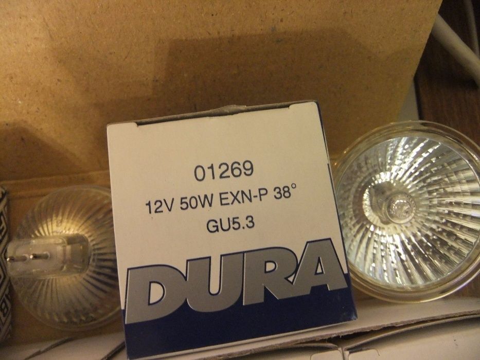 Галогенная лампа с рефлектором DURA 12В, 50Вт, цоколь GU5.3, 38° (2шт)