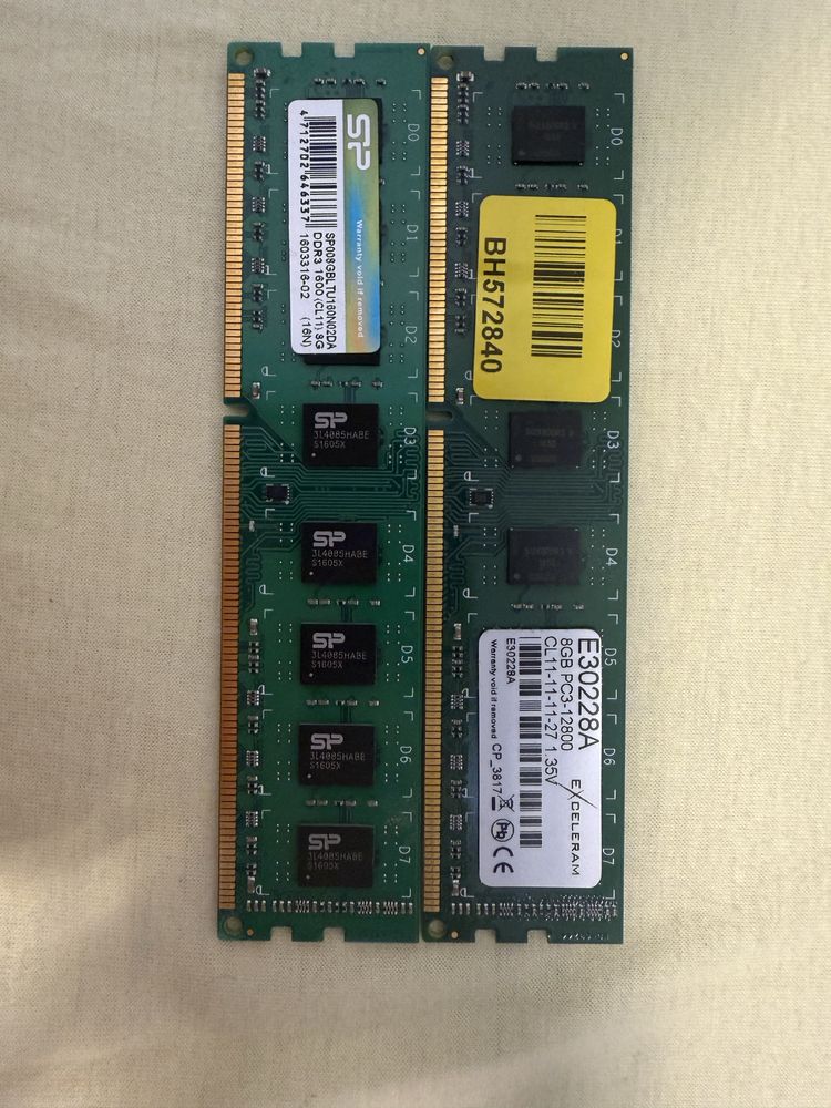 Оперативна памʼять 16gb(2x8) DDR3