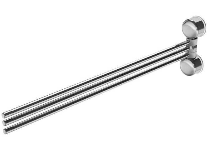 Wieszak Łazienkowy na Ręczniki Trzyramienny Chrom * Fortis art33