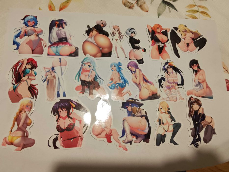 naklejki anime manga likwidacja kolekcji 20 sztuk