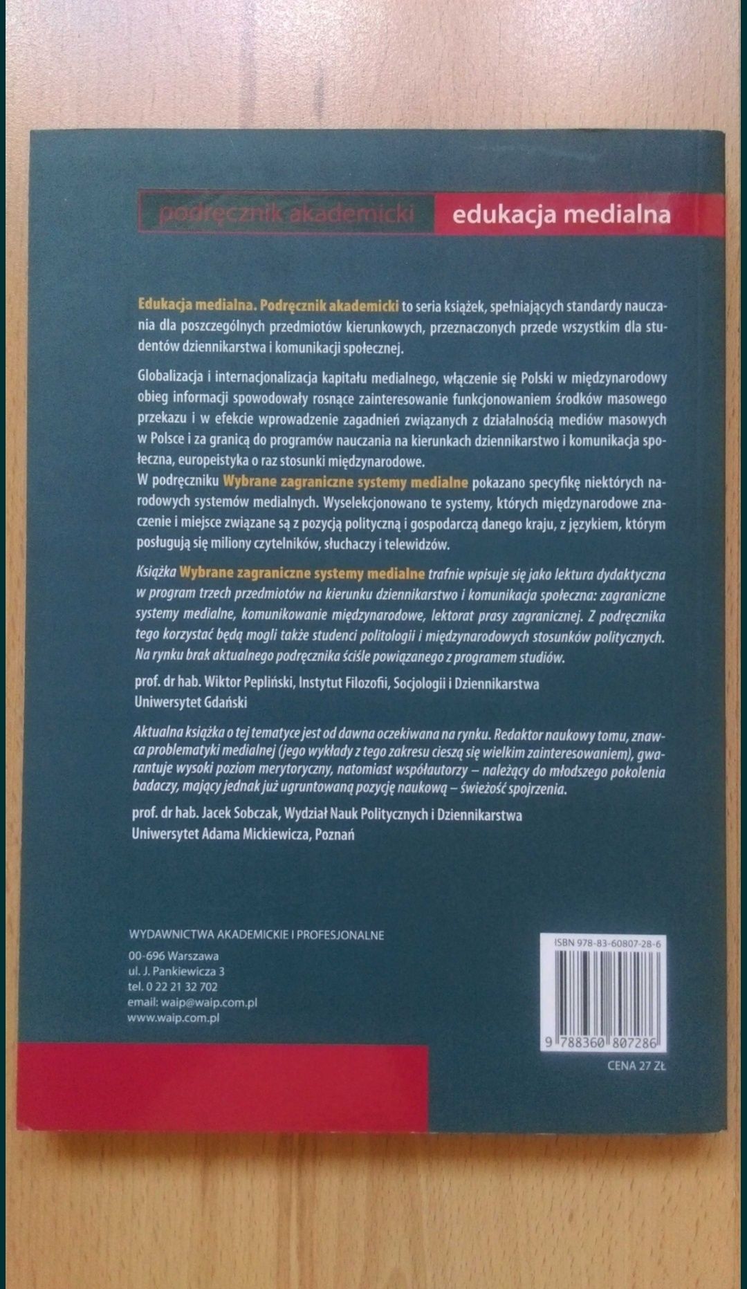 Książka Wybrane zagraniczne systemy medialne; Adamowski / Prawo