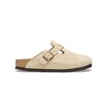 Сабо Birkenstock Boston Soft Footbed Suede Leather Latte Cream