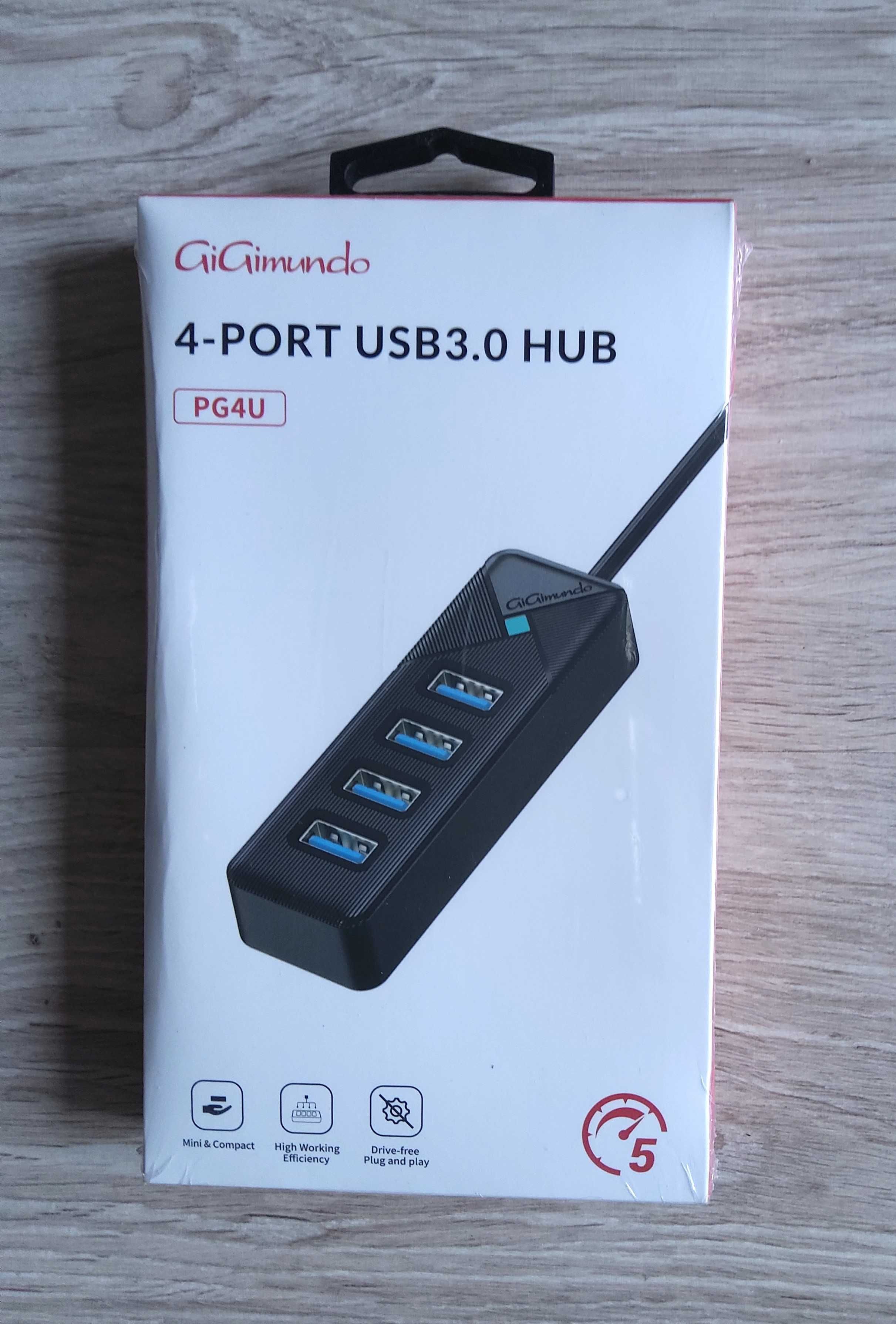 GiGimundo Hub USB C 4 porty USB Hub 3.0
