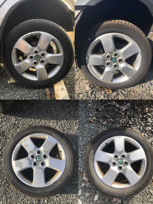 Комплект дисків з гумою диски R17 5x112 Volkswagen Skoda 7J ET50 VAG