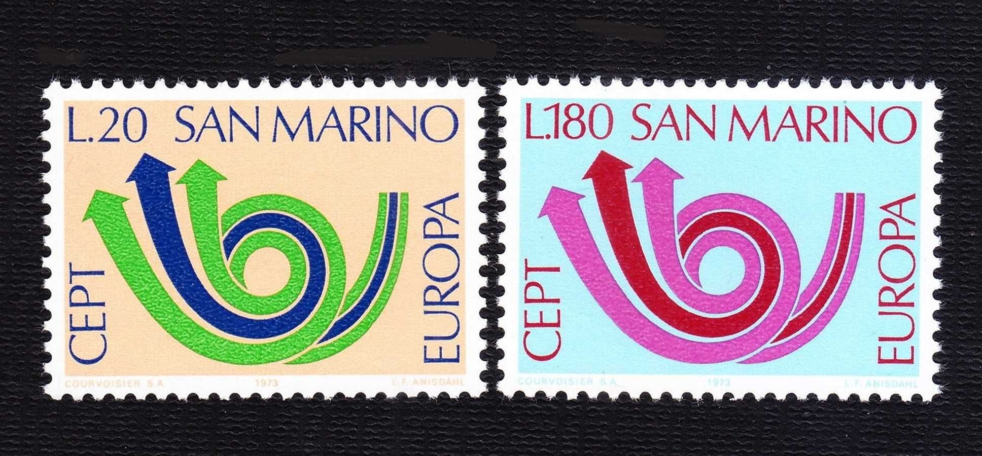 1973 - São Marino - Ano completo - Selos novos (MNH)