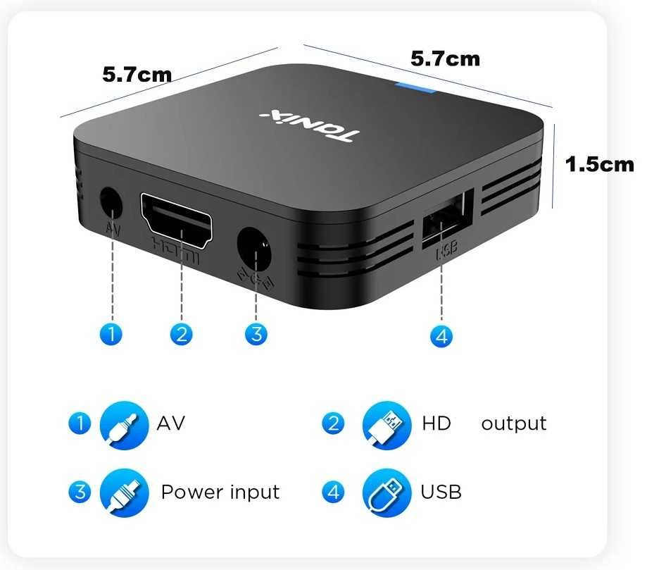 TV Box Tanix TX1 Android 10,  2Gb / 16Gb. Самий малий ТБ-бокс !!!