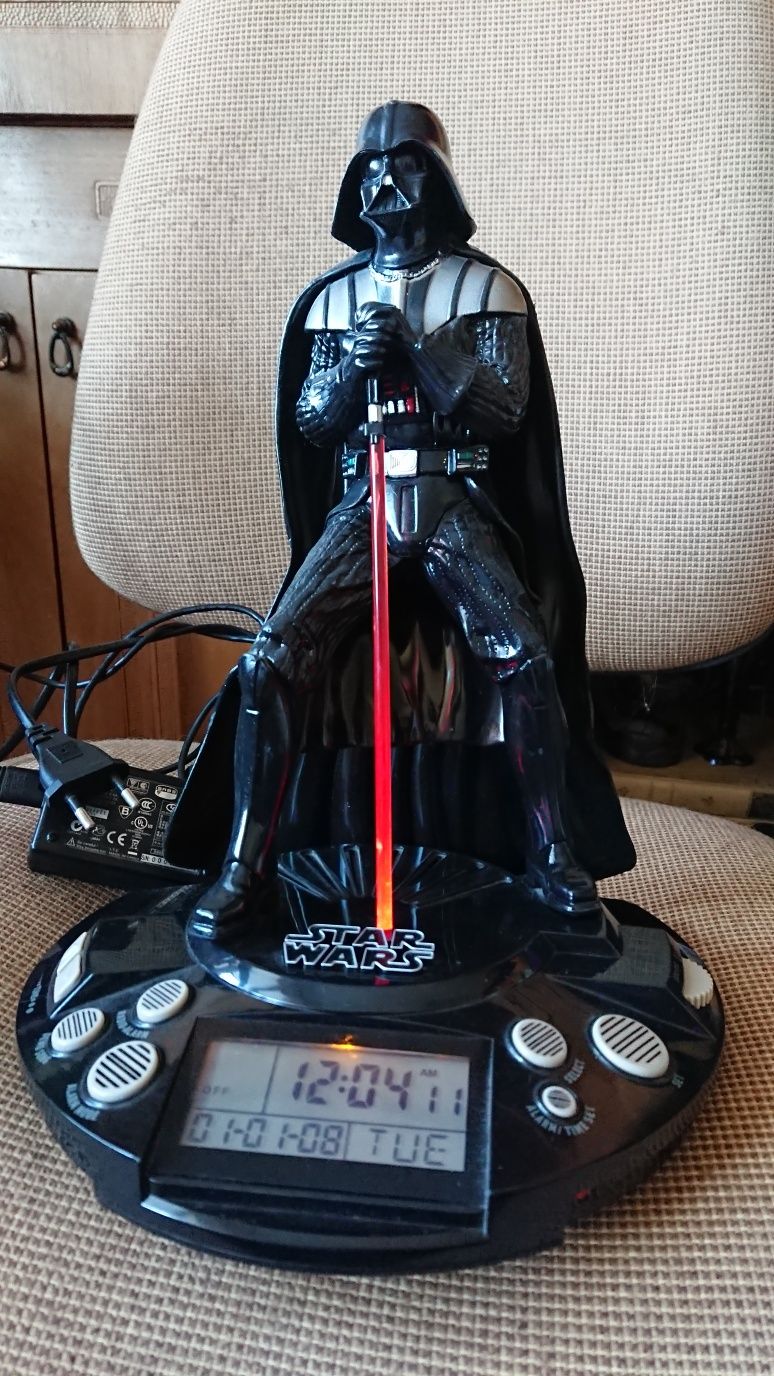 STAR WARS Darth Vader Вейдер большие музыкальные настольные часы радио