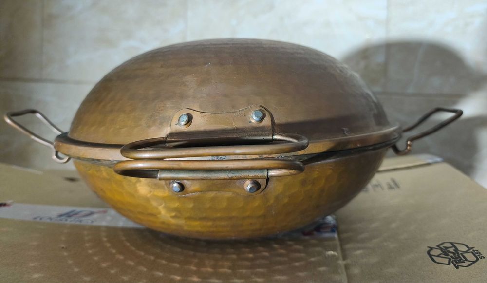 Peça de cozinha em cobre