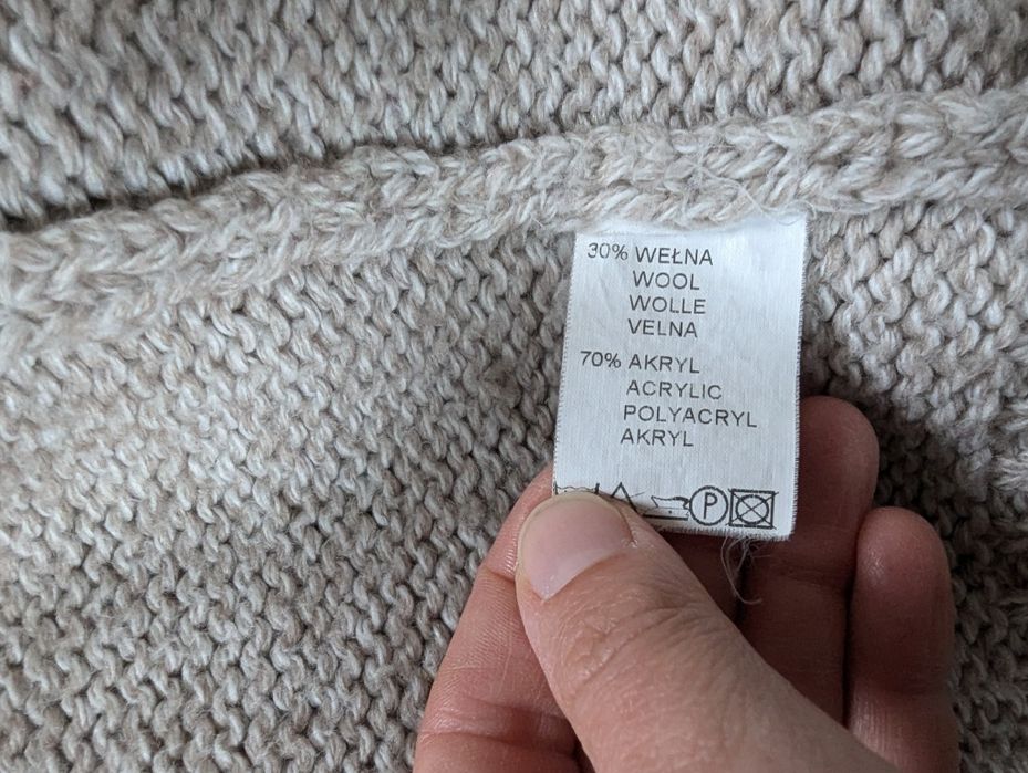 Męski rozpinany sweter